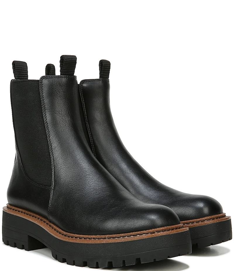 Sam Edelman Laguna Waterproof Leather Chelsea Platform Booties