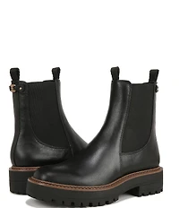 Sam Edelman Laguna Waterproof Leather Chelsea Platform Booties