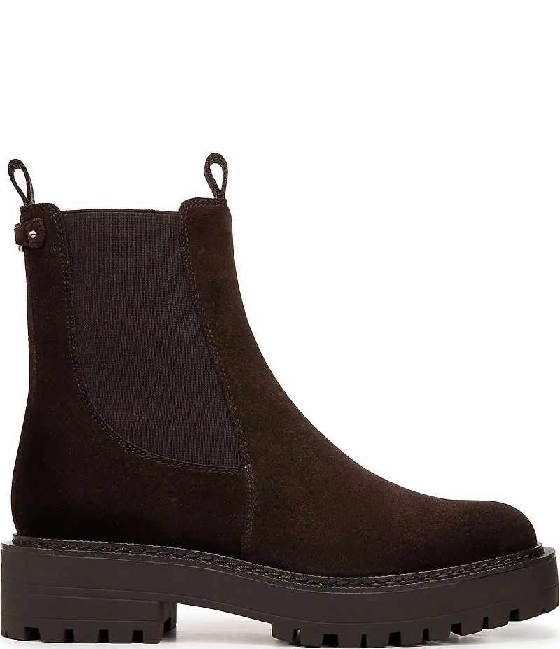 Sam Edelman Laguna Waterproof Suede Chelsea Platform Booties