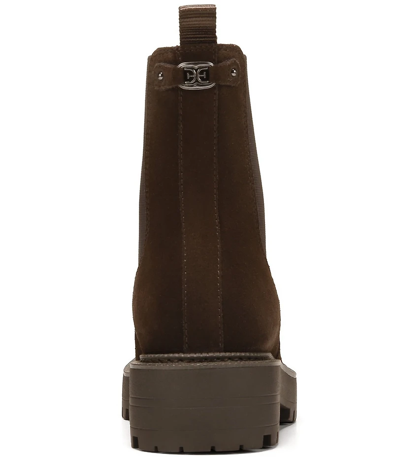 Sam Edelman Laguna Waterproof Suede Chelsea Platform Booties