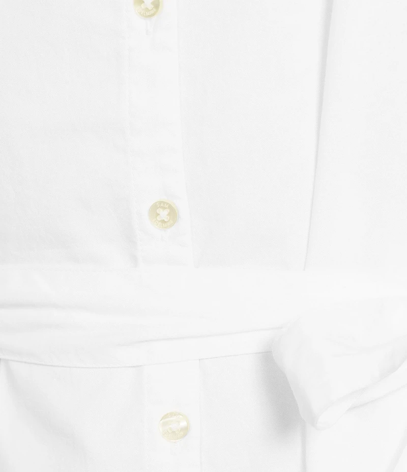 Sam Edelman Laine Banded Collar 3/4 Sleeve Tie Belt Shirt Dress