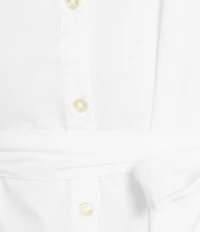 Sam Edelman Laine Banded Collar 3/4 Sleeve Tie Belt Shirt Dress