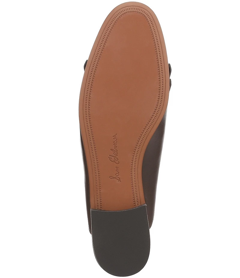 Sam Edelman Lainey Leather and Suede Fringe Bit Buckle Mule Loafers