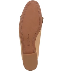 Sam Edelman Lainey Leather and Suede Fringe Bit Buckle Mule Loafers