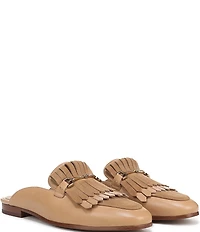 Sam Edelman Lainey Leather and Suede Fringe Bit Buckle Mule Loafers