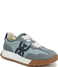 Sam Edelman Langley Suede Mesh Signature Logo Retro Sneakers