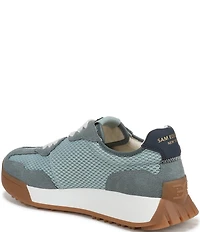 Sam Edelman Langley Suede Mesh Signature Logo Retro Sneakers