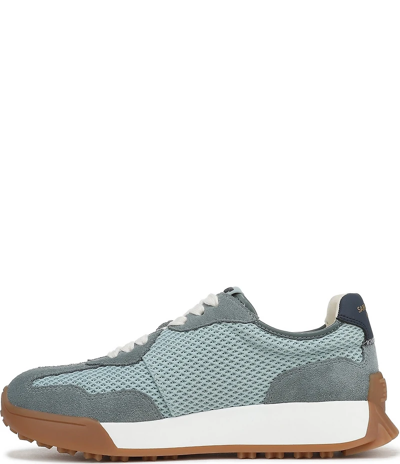 Sam Edelman Langley Suede Mesh Signature Logo Retro Sneakers