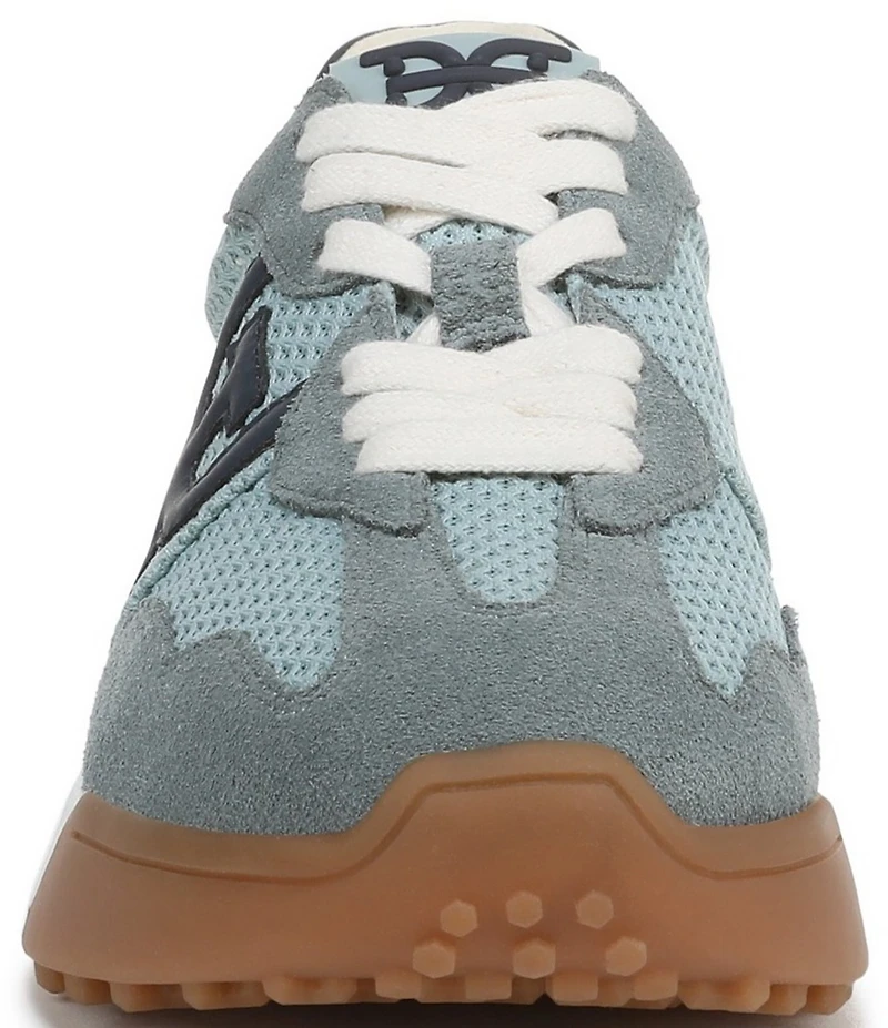 Sam Edelman Langley Suede Mesh Signature Logo Retro Sneakers