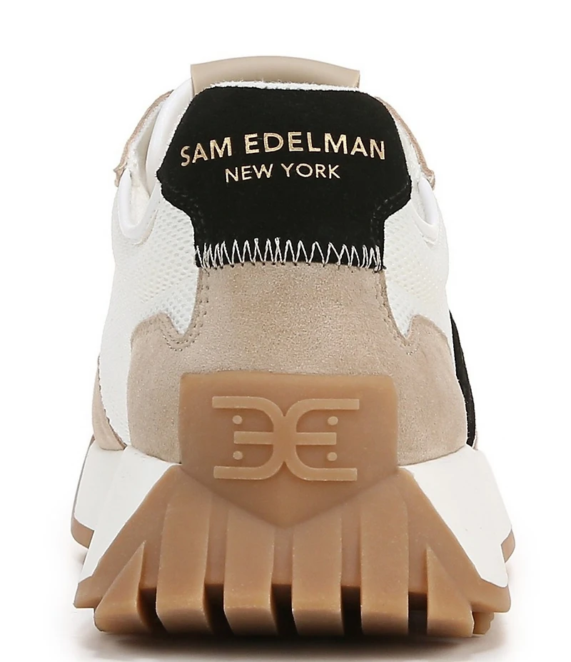 Sam Edelman Langley Suede Mesh Signature Logo Retro Sneakers