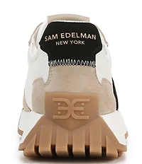 Sam Edelman Langley Suede Mesh Signature Logo Retro Sneakers