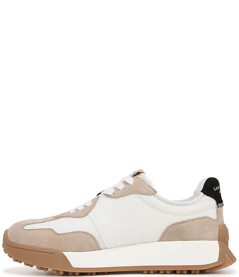 Sam Edelman Langley Suede Mesh Signature Logo Retro Sneakers