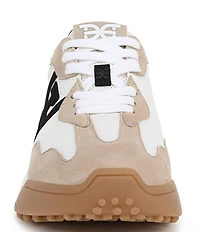Sam Edelman Langley Suede Mesh Signature Logo Retro Sneakers
