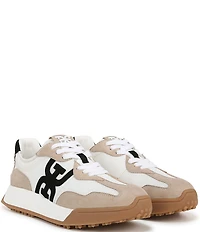 Sam Edelman Langley Suede Mesh Signature Logo Retro Sneakers