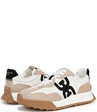 Sam Edelman Langley Suede Mesh Signature Logo Retro Sneakers