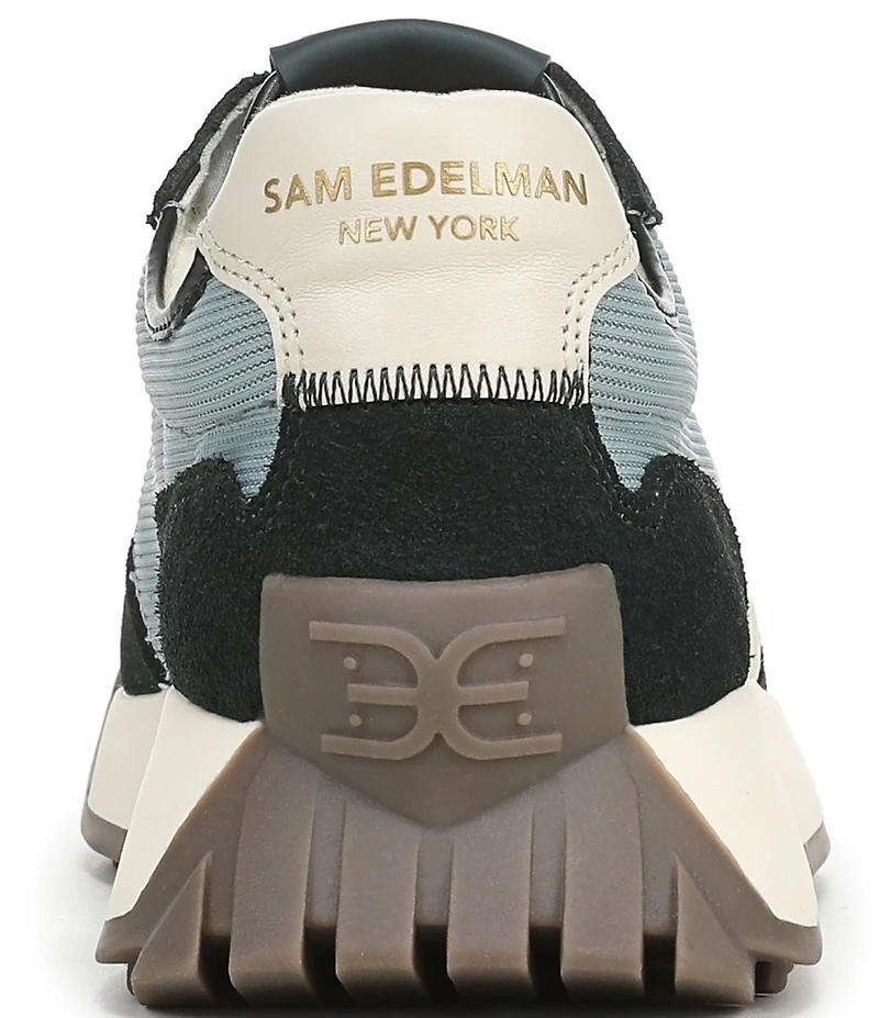 Sam Edelman Langley Suede and Mesh Signature Logo Retro Sneakers