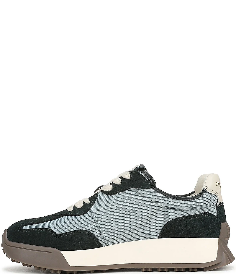 Sam Edelman Langley Suede and Mesh Signature Logo Retro Sneakers
