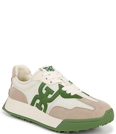 Sam Edelman Langley Suede and Mesh Signature Logo Retro Sneakers