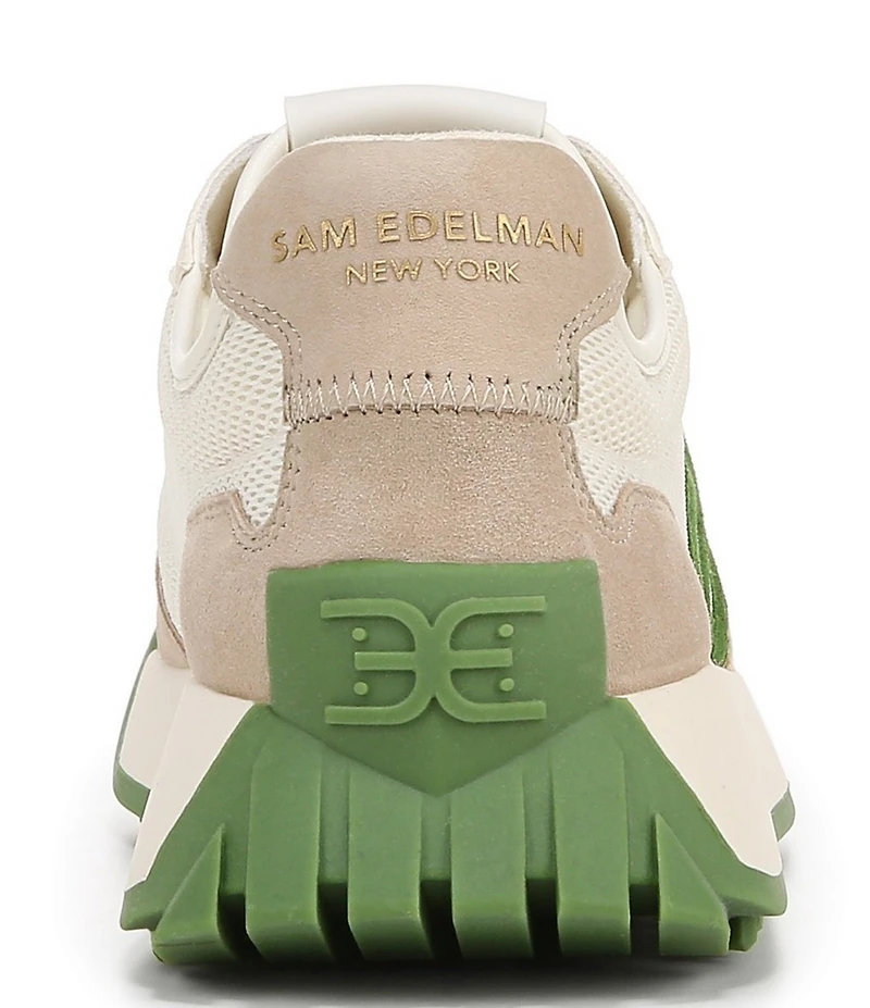 Sam Edelman Langley Suede Mesh Signature Logo Retro Sneakers