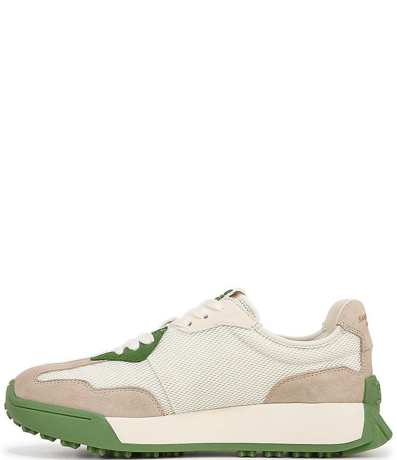 Sam Edelman Langley Suede Mesh Signature Logo Retro Sneakers