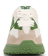Sam Edelman Langley Suede Mesh Signature Logo Retro Sneakers