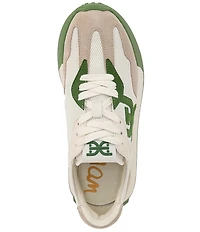 Sam Edelman Langley Suede Mesh Signature Logo Retro Sneakers