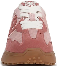 Sam Edelman Langley Suede Mesh Signature Logo Retro Sneakers