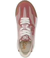 Sam Edelman Langley Suede Mesh Signature Logo Retro Sneakers