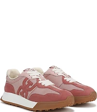 Sam Edelman Langley Suede Mesh Signature Logo Retro Sneakers