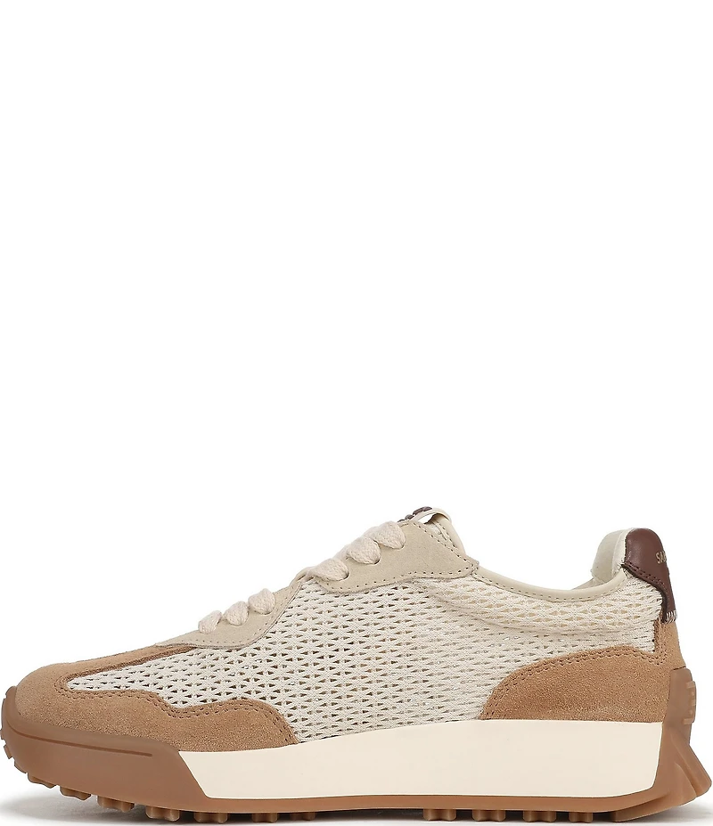 Sam Edelman Langley Suede and Mesh Signature Logo Retro Sneakers