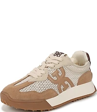 Sam Edelman Langley Suede and Mesh Signature Logo Retro Sneakers