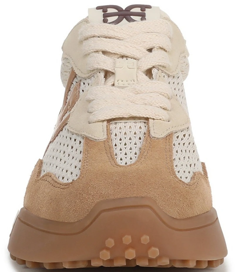 Sam Edelman Langley Suede and Mesh Signature Logo Retro Sneakers