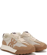 Sam Edelman Langley Suede and Mesh Signature Logo Retro Sneakers