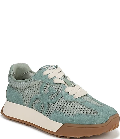 Sam Edelman Langley Suede and Mesh Signature Logo Retro Sneakers