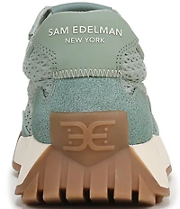 Sam Edelman Langley Suede and Mesh Signature Logo Retro Sneakers