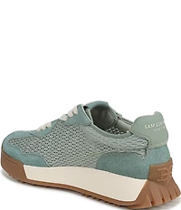 Sam Edelman Langley Suede and Mesh Signature Logo Retro Sneakers