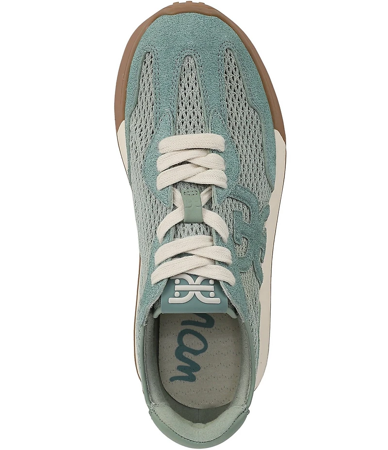 Sam Edelman Langley Suede and Mesh Signature Logo Retro Sneakers