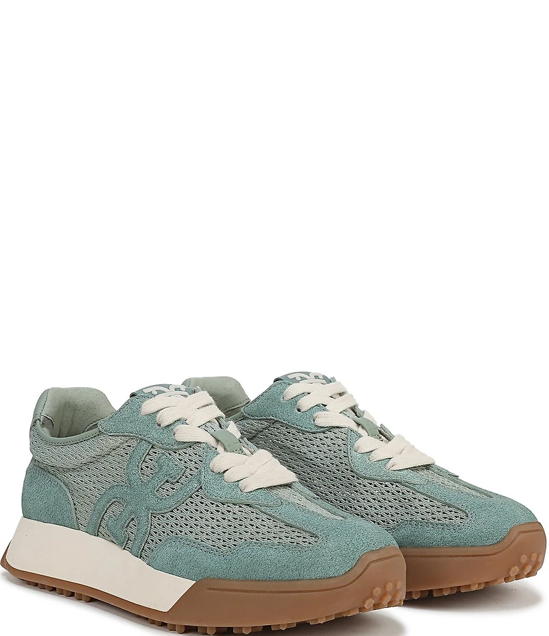 Sam Edelman Langley Suede and Mesh Signature Logo Retro Sneakers