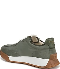 Sam Edelman Langley Suede Nylon Logo Detail Platform Retro Sneakers