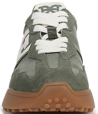 Sam Edelman Langley Suede Nylon Logo Detail Platform Retro Sneakers