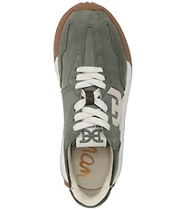 Sam Edelman Langley Suede Nylon Logo Detail Platform Retro Sneakers