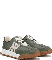Sam Edelman Langley Suede Nylon Logo Detail Platform Retro Sneakers