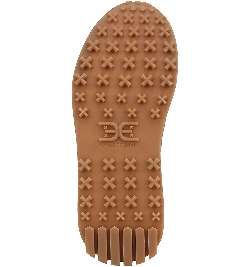 Sam Edelman Langley Suede Nylon Logo Detail Platform Retro Sneakers