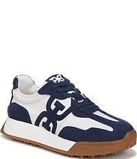 Sam Edelman Langley Suede Nylon Logo Detail Platform Retro Sneakers