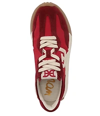 Sam Edelman Langley Suede Nylon Logo Detail Platform Retro Sneakers