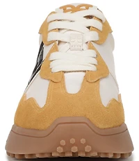 Sam Edelman Langley Suede Nylon Logo Detail Platform Retro Sneakers