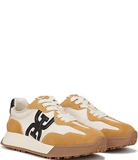 Sam Edelman Langley Suede Nylon Logo Detail Platform Retro Sneakers