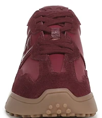 Sam Edelman Langley Suede and Nylon Logo Detail Platform Retro Sneakers
