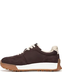 Sam Edelman Langley Suede Nylon Logo Detail Platform Retro Sneakers