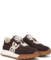 Sam Edelman Langley Suede Nylon Logo Detail Platform Retro Sneakers